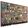 Moldura de Exibição em Quadro de Feltro DIY Fundo Decorativo Quadro de Mensagens Quebra-Cabeça de Pé Suporte de Exibição Criativo Parede de Fotos de Feltro