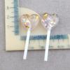 Amor Paleta Estrella de Cinco Puntas DIY Productos Hechos a Mano Dulce Resina Pegamento Crema Accesorios Material para Decoración de Carcasa de Teléfono Móvil