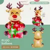 Balão de Filme de Alumínio Novo de Natal Transfronteiriço Árvore de Natal Papai Noel Boneco de Neve Rena Balão de Decoração para Festa de Natal