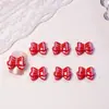 Joias de Resina Diamante Desenho Animado de Natal para Unhas Floco de Neve Fofo Chapéu Papai Noel Acessórios para Unhas DIY