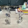 Novos enfeites de veado banhados a ouro transfronteiriços, direto do fabricante, decorações de mesa sopradas, enfeites criativos para mesa de escritório