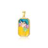 Collar Colgante de Tarot con Colgantes de Flor de Crisantemo de Coco Cisne con Baño de Oro de 18 Quilates Retro Europeo y Americano Accesorios de Colgante