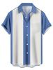 2023 Amazon Europa y Estados Unidos comercio exterior transfronterizo moda impresión digital 3D combinación de colores simple camisa casual de manga corta para hombre
