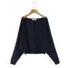 Cardigan de Verão Feminino Runqi Plus Size Novo com Proteção Solar 9561 Cardigan Grande Preguiçoso de Lyocell Tencel com Conchas