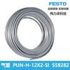 FESTO Festo Traqueal PUN-H-12X2-SI/SW/NT/BL/RT Azul Plata Negro Transparente Diámetro Exterior 12