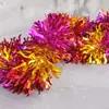 Decoración Navideña Transfronteriza Personalizada al por Mayor Tiras de Color Segmentadas Tricolor Tiras de Pelusa para Arreglos de Fiesta Cintas de Color Rubia