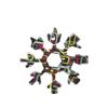 Chave de floco de neve multifuncional de fábrica, hexagonal, octogonal, portátil, pequena, multiuso, gadgets universais
