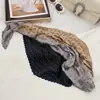 Lenço de Seda Coreano Fácil de Cuidar e Resistente a Amassados, Lenço Decorativo Pequeno para Pescoço com Padrão Paisley Listrado Bolinhas Diamante Fashion Retrô, Lenço de Cabeça, Lenço