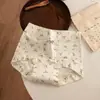 Ropa Interior de Algodón Puro para Mujer con Entrepierna Extendida, Cómoda y Transpirable, Calzones tipo Boxer Florales Antibacterianos de Algodón Puro para Mujer