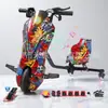 Cuidadosamente selecionados da fábrica de origem, triciclos elétricos de drift para crianças, karts de drift para aluguel em praças e vendas em bancas, com longa duração de bateria