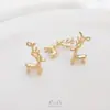 Colgante de Perro Globo Ciervo Alce Colorido Conservante de Color Relleno de Oro de 14K Colgante Hecho a Mano DIY Joyería Original Accesorios para Pulsera