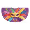 Capas Coloridas Personalizadas de Fábrica para Carnaval, Capas com Máscara de Pena Colorida para Crianças, Capas com Amarração Atacado