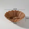 Bandeja de plástico tipo mimbre para snacks y frutas secas, cesta de almacenamiento para escritorio del hogar, cesta creativa para snacks y postres de restaurante, estilo japonés