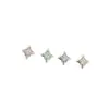 ¡Wow, aretes de acero de titanio para mujer, aptos para perforaciones, mini pernos para cartílago no extraíbles de alta gama, ear cuffs brillantes, aretes de estrella, accesorios para orejas