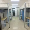 Cama con Estructura de Hierro y Escritorio Integrado, Adecuada para Dormitorios de Personal, Camas de Apartamento y Litera de Acero para Estudiantes
