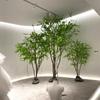 Árvore de Sino Simulação Planta Verde Grande Japonesa Design de Interiores Janela Cavalo Bêbado Madeira Nórdico Vento Nis Árvore Falsa Decorativa