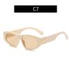 Gafas de sol personalizadas con montura negra estrecha para mujer, accesorios tecnológicos para gafas de sol, moda europea y americana de alta calidad, gafas de influencer para fotos
