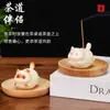 Portaincienso Adorno Gato Viejo Modelo Nuevo Porta Varilla de Incienso Sándalo Soporte Decoración Mesa de Té Encendedor de Incienso Lindo Gato Portaincienso