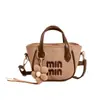 2026 Nuevo Modelo Bolso Cubo Vintage para Mujer de Gran Capacidad para Viajes Diarios con Estampado de Letras, de Mano, Debajo del Brazo, de Hombro y Cruzado
