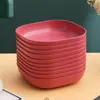 Plato para huesos nuevo Plato para escupir huesos doméstico Plato para huesos de lujo ligero Plato para basura de mesa de comedor de plástico Plato para refrigerios Plato para frutas