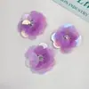 Hecho a Mano Fábrica de Flores Venta Directa Morado Claro Lentejuela Flores Pequeñas Ropa Zapatos Accesorios Accesorios Joyería Materiales Accesorios
