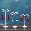 Estante de exhibición de joyería de aretes con borlas creativas, estante de exhibición para muestras en casa, estante en stock, venta al por mayor