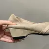 Sapatos de Salto Médio Quadrados com Bico Quadrado e Laço Inspirados na Chanel Estilo Coreano 2026 Nova Moda Feminina Versátil para o Trabalho