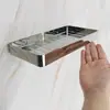 Caixa de sabonete de aço inoxidável 304 para banheiro, montada na parede, escorredor para sabonete, suporte de álcool em gel, porta-sabonete