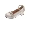 Zapatos Mary Jane estilo Lolita con lazo de encaje francés para mujer, nuevo modelo de verano 2026, adecuados para combinar con faldas, tacones de plataforma altos