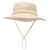 Chapéu Amarelo Pequeno Escola Primária Jardim de Infância Especial Chapéu de Sol Secagem Rápida Respirável À Prova de Vento Amarelo Chapéu de Pescador para Exterior Personalização de Logo
