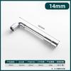 Herramienta Luwei Codo 6-24mm Llave de Vaso Hexagonal Doble Cabeza en Forma de L Fresado Llave de Tubo en Forma de 7 Llave de Perforación