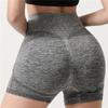 Comercio Exterior Talla Grande Cara Sonriente Melocotón Shorts de Yoga para Mujer Sin Costuras Ajustados Alta Elasticidad Cintura Alta Shorts Deportivos