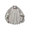 Camisa de manga larga a cuadros estilo retro americano Rumeng para hombre, marca de tendencia de otoño, corte holgado, versátil, camisa casual para pareja