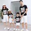 Roupas Pai e Filho roupas de verão 2023 novo estilo celebridade da internet mesmo estilo manga curta roupas pai e filho camiseta marca de moda roupas família porco 1154