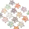 Cuentas de Estrella de Cinco Puntas de Tres Capas de Alta Transparencia con Coloración Acrílica Accesorios de Joyería para Cadena de Teléfono Móvil Llavero DIY Hecho a Mano