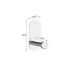 Kit de Porta-toalhas Transfronteiriço Aço Inoxidável Pintura Eletrostática Sem Perfuração Sem Marca Gancho para Toalha de Banho Suporte para Papel Higiênico