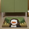 Dajiang Baño Hogar Inodoro Antideslizante Alfombrilla para Pies Alfombrilla Absorbente de Agua Alfombrilla para Piso Estilo Nórdico Alfombrilla de Secado Rápido para Entrada de Baño