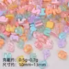 Mini Acessórios de Artesanato DIY de Desenho Animado Coloridos, Decorações com Cola de Creme, Pacotes de Materiais Criativos para Fivelas de Sapato Atacado