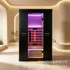 Sauna a vapor de vila, sala de ondas de luz para uso doméstico, sala de sauna tradicional ao ar livre com espectro infravermelho distante, sala de vapor úmido e seco, cabine de vapor