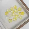 Acrílico Sellado en Oro Flor de Cinco Pétalos Bicolor Base para Ramo DIY Accesorios para el Cabello Vintage Materiales Cuentas Sueltas