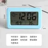 Reloj Despertador Luminoso Reloj de Pulsera Adorno de Escritorio Oscilante Silencioso Simple Alto Valor de Color Reloj de Escritorio para Estudiante Reloj Electrónico Digital