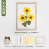 Gerbera Flor Seca Em Relevo Espécime de Planta Natural Adesivo Infantil Feito à Mão Floricultura Salão Feito à Mão