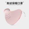 Máscara quente de veludo olímpico dupla face para outono e inverno, feminina, para uso externo, passeios, proteção contra o frio, com cantos para proteção dos olhos em 3D, orifícios respiráveis