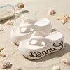 Nuevos Modelos 2026 Chanclas de Eva con Suelas Gruesas, Chanclas para Mujer con Aumento de Altura, Letras Laterales, Sandalias Elegantes para Uso en Exteriores