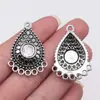 36X26Mm 3.8g Multicolor DIY Aleación de Zinc Accesorios para Joyería Conector de Arete Conector de Arete Gota de Agua