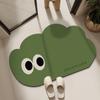Tapete de Chão Gato Desenho Animado Fofo, Resistente a Manchas e Fácil de Manter, Tapete de Entrada para Porta, Tapete de Banheiro Antiderrapante Absorvente de Água
