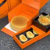 Caja de Pastel Vasco de Moda, Caja de Empaque para Pastel de Queso Soufflé, Caja Estampada para Llevar Pastel Chiffon Venta al por Mayor
