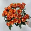 Série de Casamento Rosa Simulada Salão de Casamento Buquê da Noiva Atacado 24 Corações de Gelo Rosas Pequenas Arranjo de Flores Artificiais