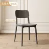 Silla de Plástico de Lujo Ligero Respaldo Silla Ocio Comercial Taburete Negro Comedor Restaurante Mesa y Sillas de Comedor Uso en el Hogar