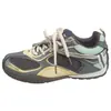Zapatillas Deportivas Planas Retro de Malla Transpirable Color Plateado, Estilo Nuevo Verano 2026, con Cordones, Puntera Redonda, para Mujer, que Aumentan la Altura